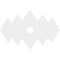 Ekena Millwork Zoe Architectural Grade PVC Ceiling Medallion, 28"W x 18 5/8"H x 3"ID x 8 3/4"C x 1"P, One-Piece CMP28X18ZE-03000 - alternate 3